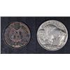 Image 2 : 1901 INDIAN CENT CH BU BROWN & 1937-D BUFFALO NICKEL BU