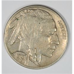 1918-S BUFFALO NICKEL XF/AU SCARCE!