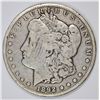 Image 1 : 1892-CC MORGAN SILVER DOLLAR FINE, MINOR MARK OBV, KEY