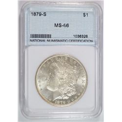 1879-S MORGAN SILVER DOLLAR NNC SUPERB GEM VERY FROSTY