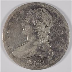 1838 CAPPED BUST HALF DOLLAR - REEDED EDGE - VF / XF