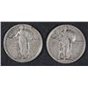Image 1 : ( 2 ) STANDING LIBERTY QUARTERS: 1920 VF, 1920-D F-VF