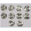 Image 1 : LOT OF ( 10 ) GEM BU 1953 WASHINGTON QUARTERS, TOUGH!