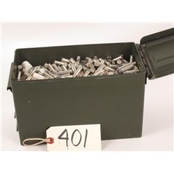 Nickel plated factory 1165 RDS 38 SPL plus P. Hollow points with ammo can