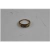 Image 1 : 10K YELLOW GOLD LADIES "FAMILY" RING SET WITH 5 RED, BLUE AND WHITE PROBABLE SYNTHETIC STONES