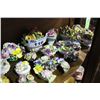 Image 2 : LARGE COLLECTION OF PORCELAIN FLORAL ARRANGEMENTS