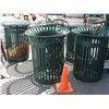 Image 2 : LOT OF 6 CAST IRON GARBAGE CAN CONTAINERS
