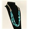 Image 2 : Navajo Three Strand Sleeping Beauty Necklace