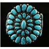 Image 1 : Old Pawn Turquoise Cluster Bracelet