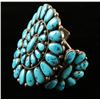 Image 3 : Old Pawn Turquoise Cluster Bracelet