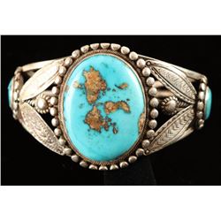 3 Stone Turquoise Cuff