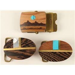 Lot of 3 Southwestern Native American Buckles