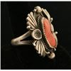 Image 2 : Navajo Coral Ring Set