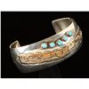 Image 2 : Native American Wide Sterling Silver Bracelet