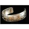 Image 2 : Beautiful Gold Filled Sterling Storyteller Cuff