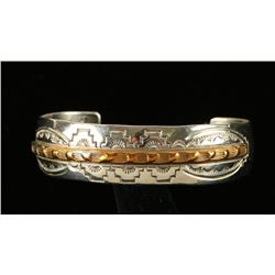 Native American Sterling Silver Cuff Bracelet