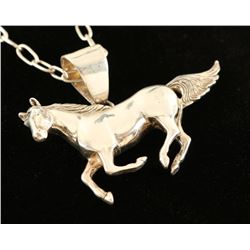 Sterling Silver Horse Necklace