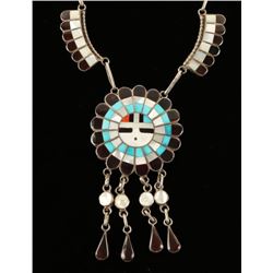 Beautiful Zuni Sunface Necklace