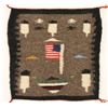 Image 1 : Small Navajo Rug with Flag Design