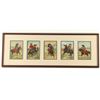 Image 1 : Set of Framed Cowboy & Cowgirl Prints