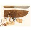 Image 1 : Old Trade Knife with Buffalo Rawhide Sheath