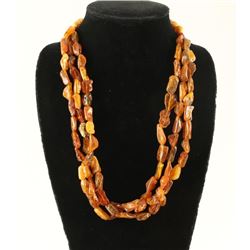 Lot of 2 Amber Necklaces