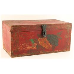 Painted Wooden Box Circa 1860