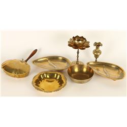 Lot of Brass Serving Pieces