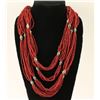 Image 1 : Coral 32 Strand Necklace