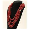 Image 2 : Coral 32 Strand Necklace