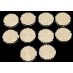 Lot of 10 Liberty Silver Dollars