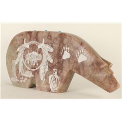 Stone Carving of Bear by Yazzie