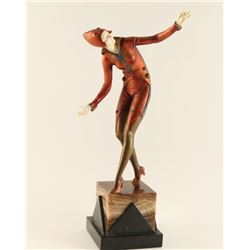 Cold Painted Bronze & Ivory Sculpture