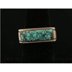 Unique Lone Mountain Turquoise Ring