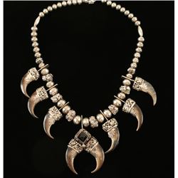 Navajo Bearclaw Squash Blossom