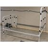 Image 1 : Antique Wrought Iron Black & White Bed Frame