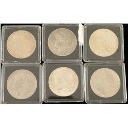 Lot of 6 Morgan Silver Dollars