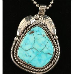 Lone Mountain Turquoise Pendant