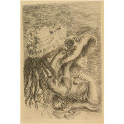 Etching by Renoir "Le Chapeau Epingle"