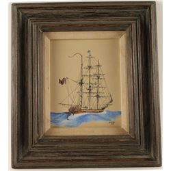 Original Pen & Ink with Watercolor on Board