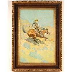 Framed Remington Print