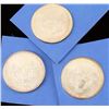 Image 2 : Lot of 3 American Eagle Silver Dollars