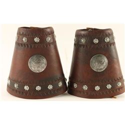 Pair of Tooled Cowboy Cuffs