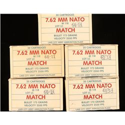 100 Rounds of Lake City Match .308