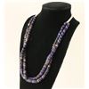 Image 1 : Cobalt Chevron Trade Bead Necklace