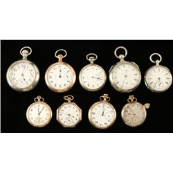 Lot of 9 Pocket Watches