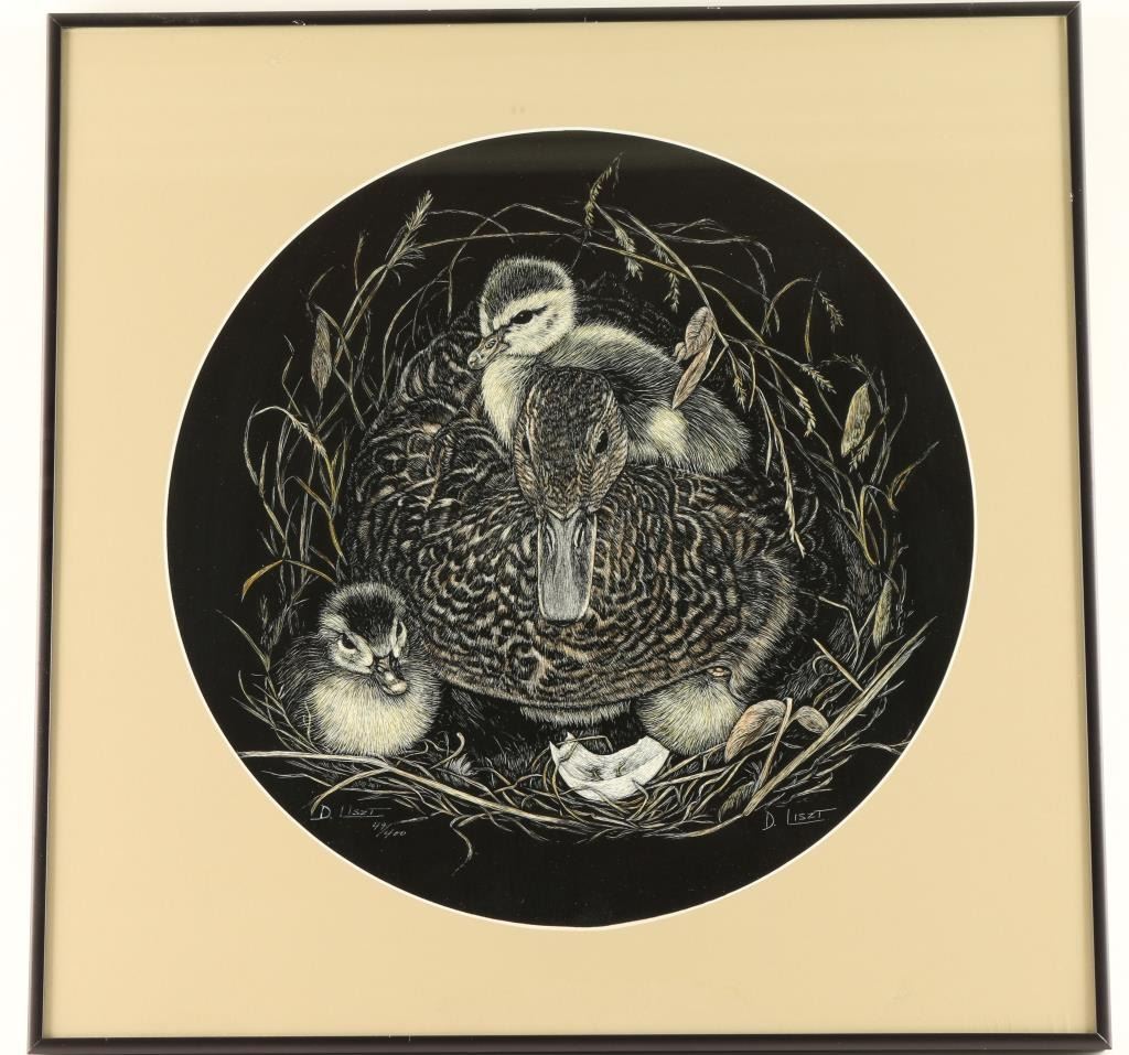 Scratchboard Art Print