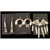 Image 1 : Three Pairs of Native American Dangle Earrings