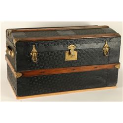 Vintage Pressed Tin Trunk