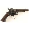 Image 2 : Unsigned Pinfire Revolver NVSN
